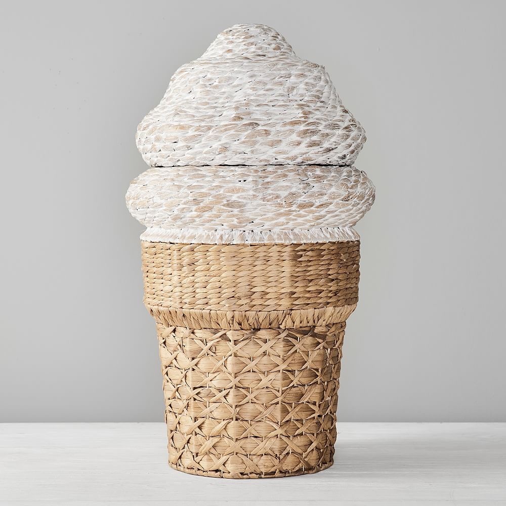 pottery barn ice cream cone hamper